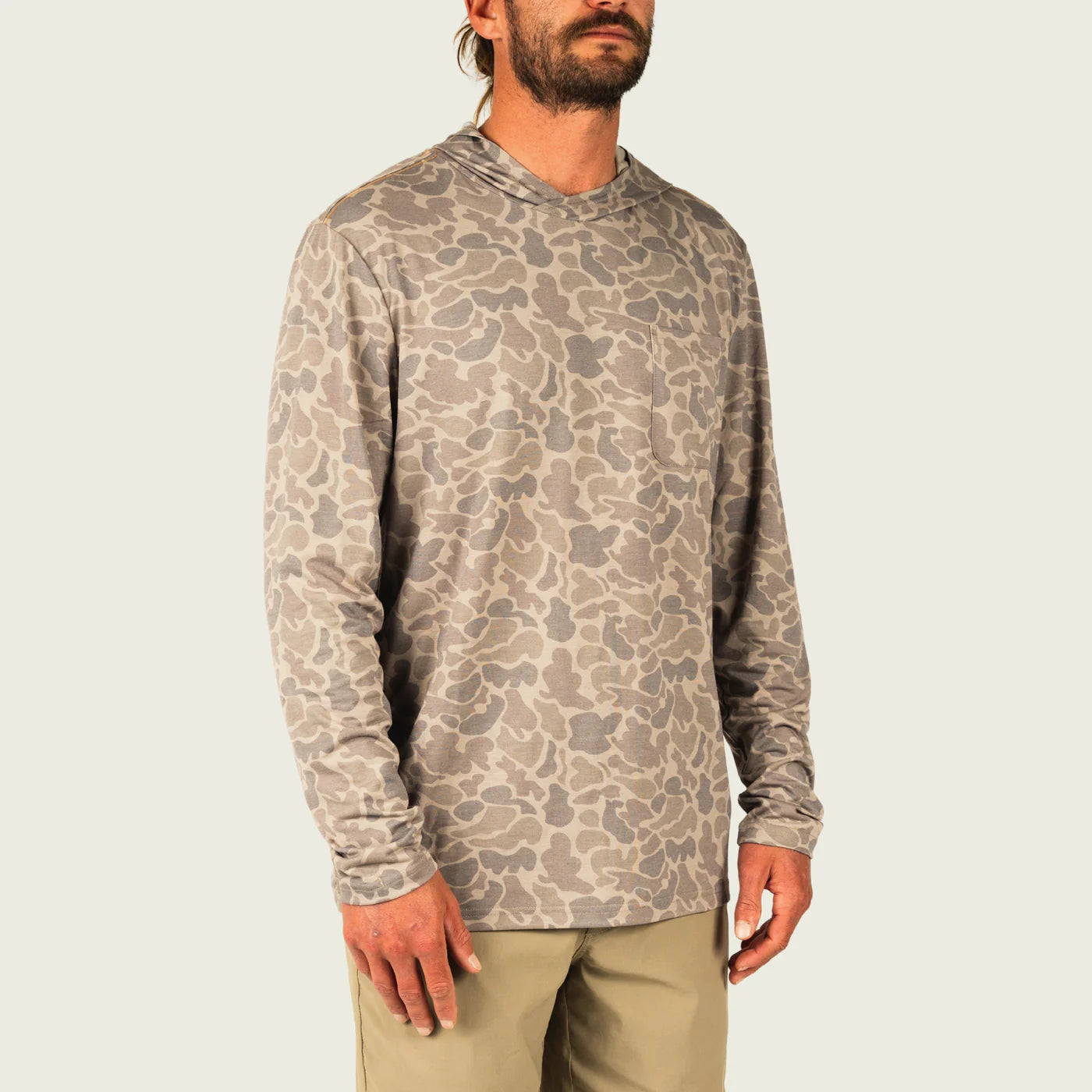 Playera Marsh Wear Buxton Tech Hoodie - KHAKI Mallard Camo