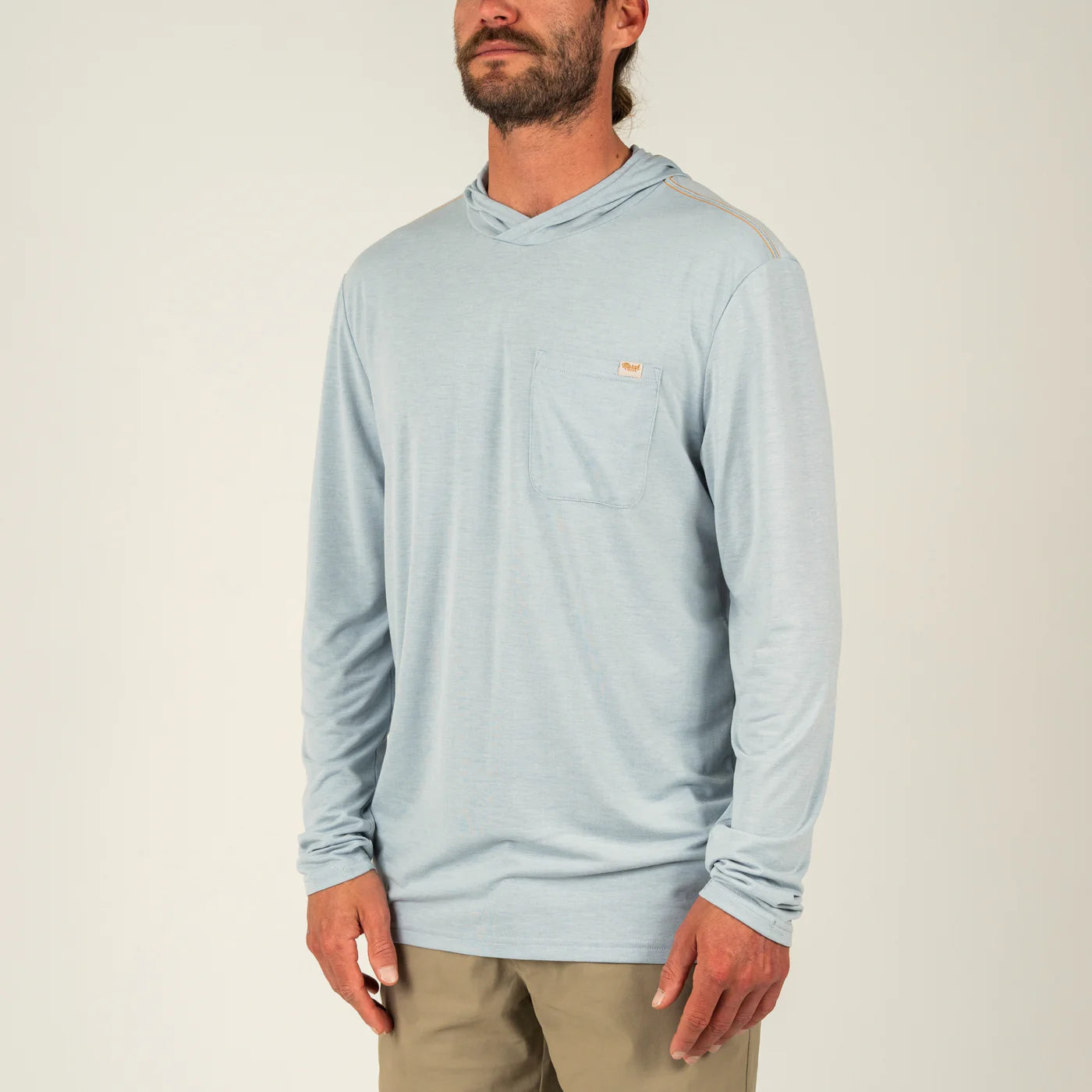 Playera Marsh Wear Buxton Tech Hoodie - Smoke Heather