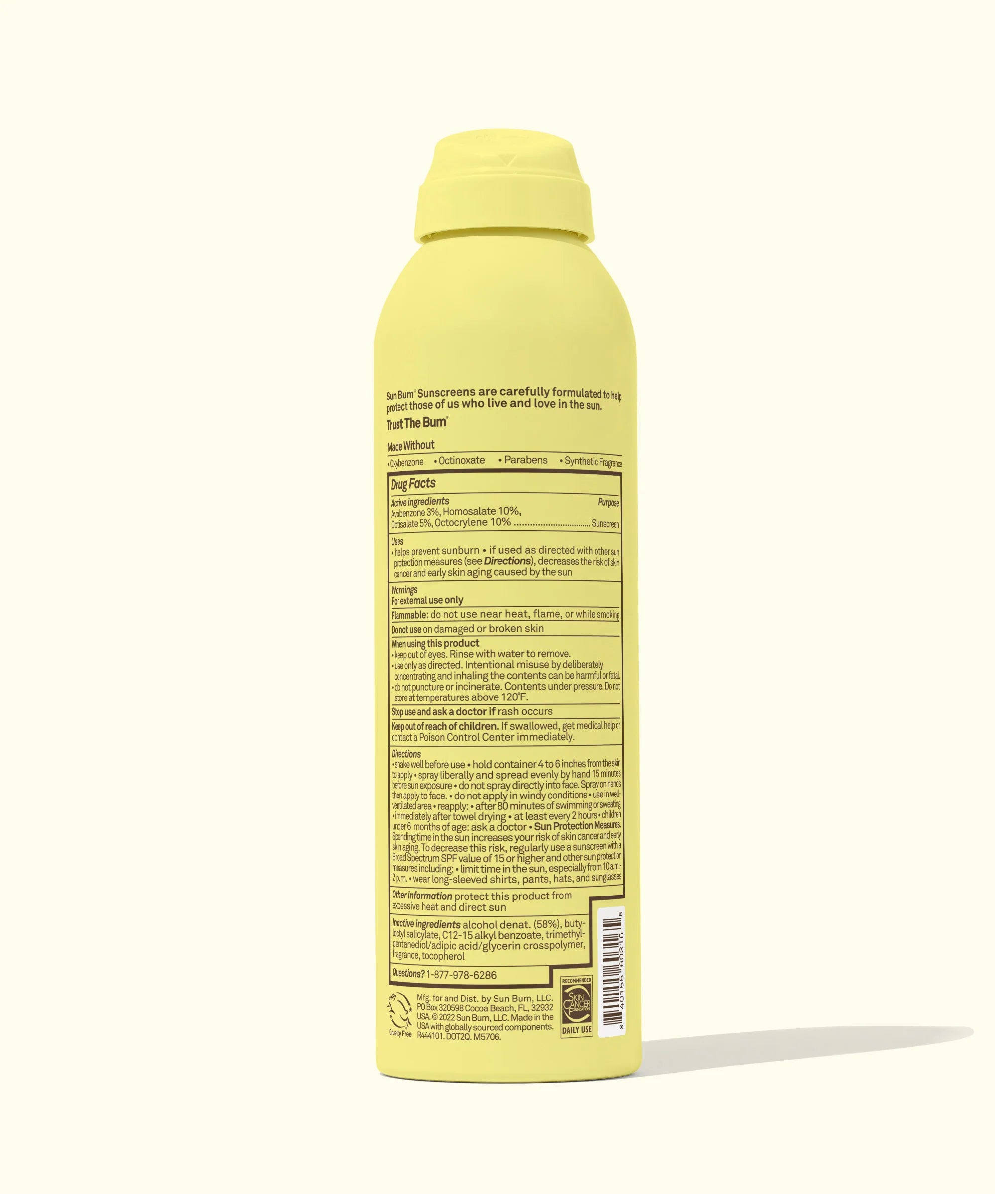 Spray protector solar transparente Sun Bum FPS 50 para niños