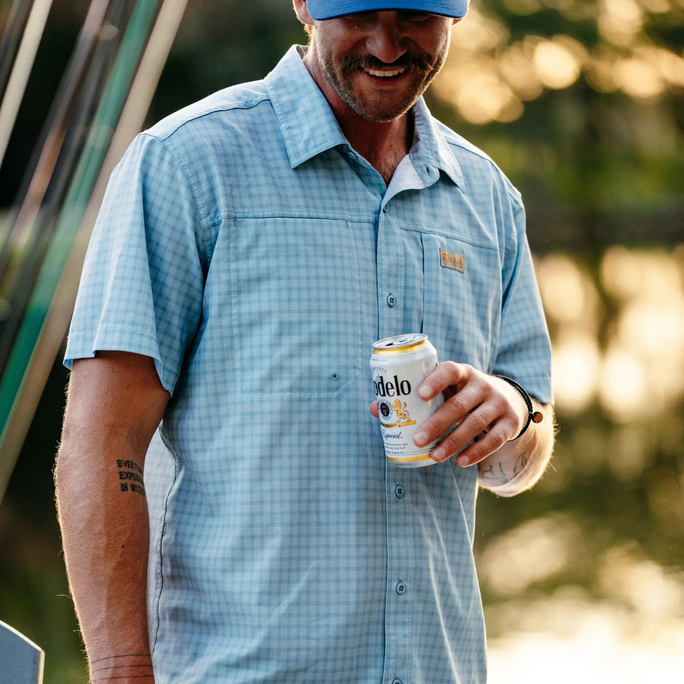 Camisa Marsh Wear Lenwood Tech Shortsleeve Shirt - Cloud