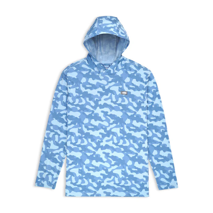 Playera AFTCO Ocean Bound Hooded Performance Shirt - Air Force OG Camo