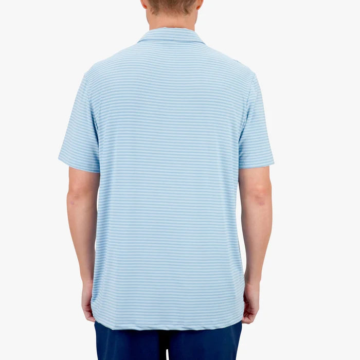 Playera Aftco Link SS Performance Polo - Airy Blue