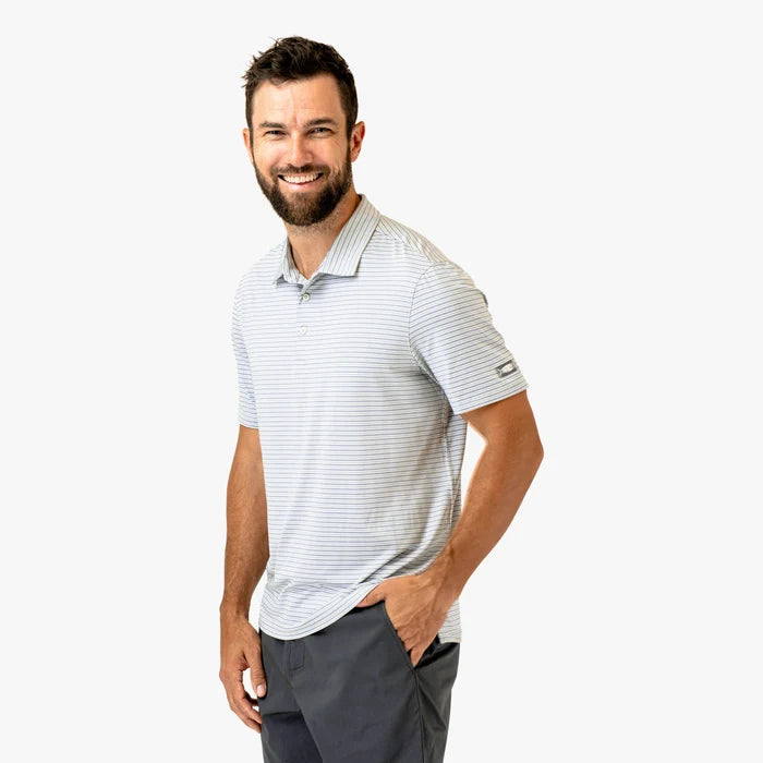 Playera Aftco Link SS Performance Polo - Ancient Water