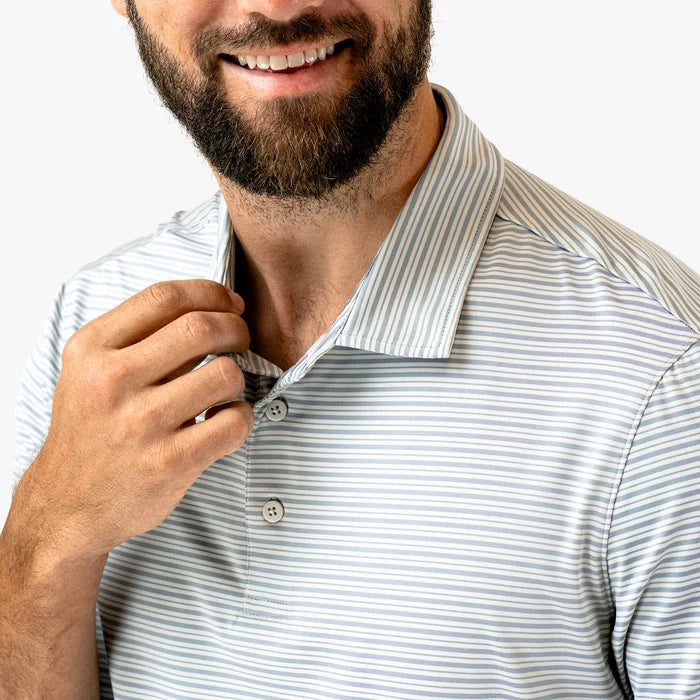 Playera Aftco Link SS Performance Polo - Ancient Water