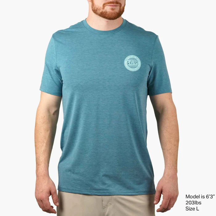 Playera Ocean Bound SS Performance Shirt - Arctic Heather