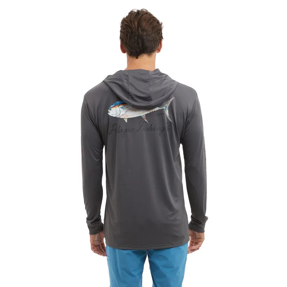 Playera Pelagic AquaTek Hooded Goione BFT - Graphite