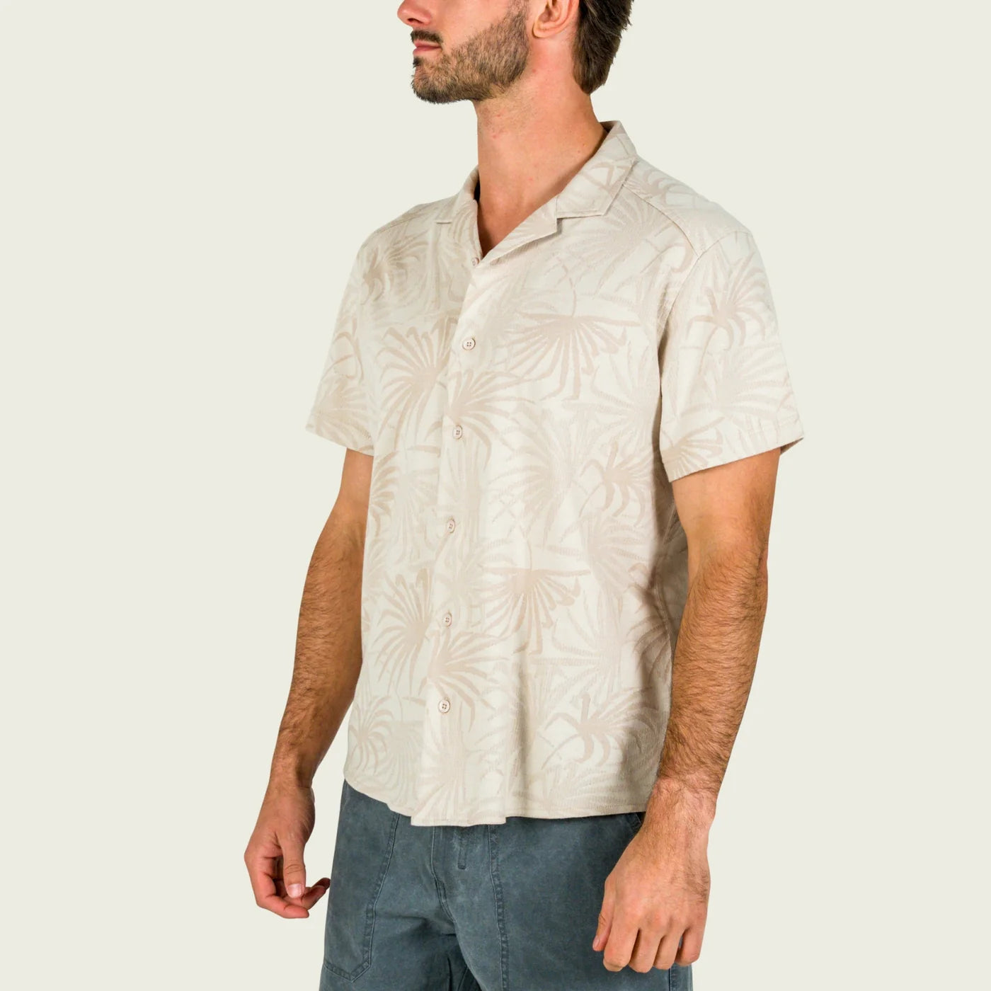 Camisa Marsh Wear Style MWK1026 Baracoa Camp Shirt - Stone