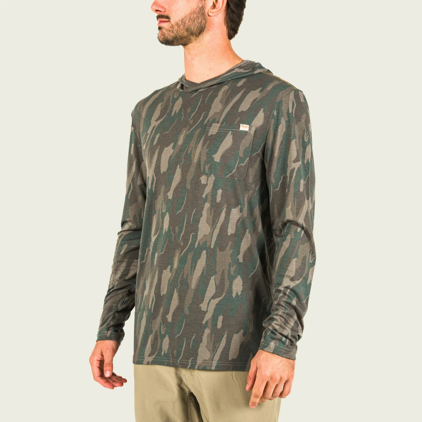Playera Marsh Wear Style MWK3009 Buxton Tech Hoodie - Thyme Lowland Camo