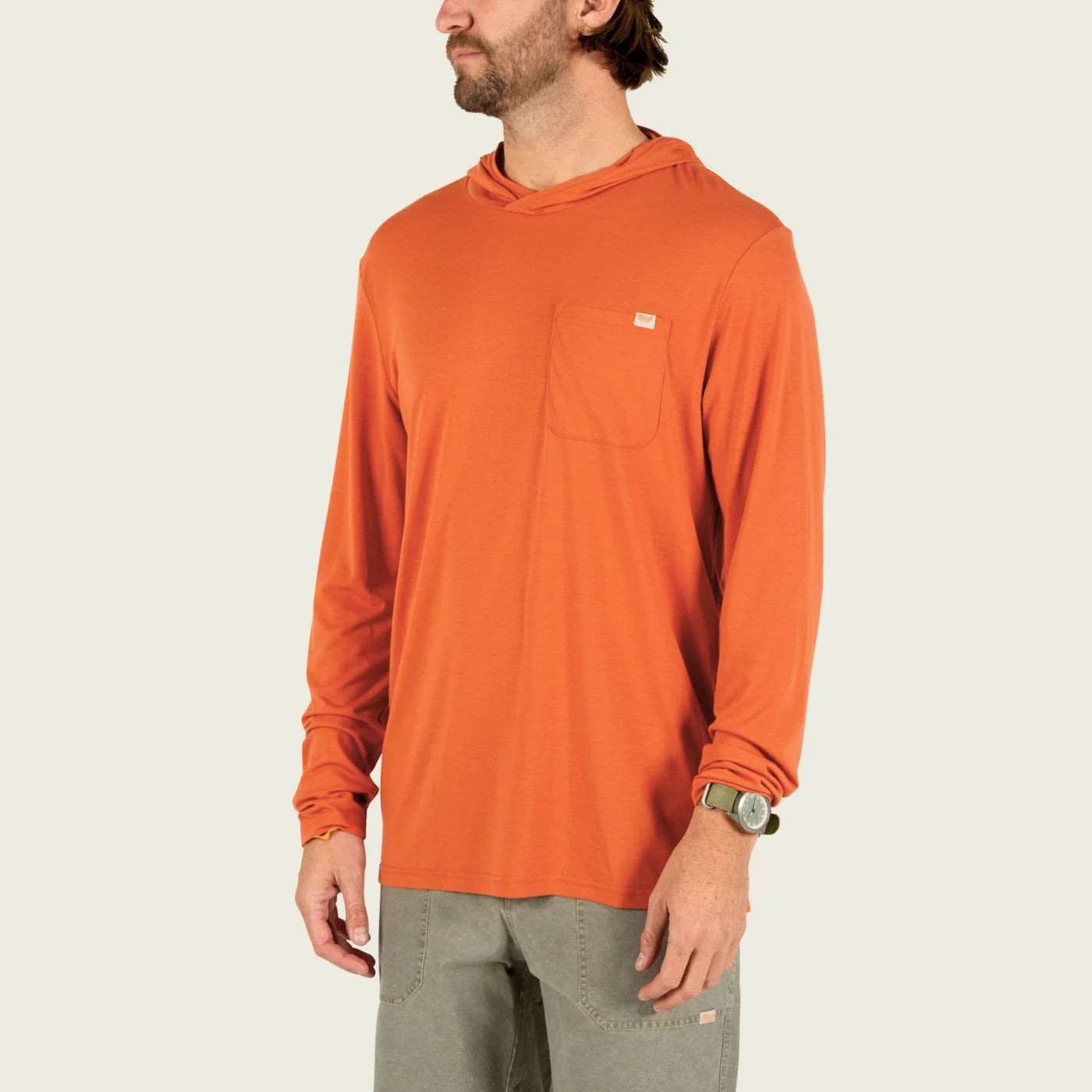 Playera Marsh Wear Style MWK3008 Buxton Tech Hoodie - Lobster Heather
