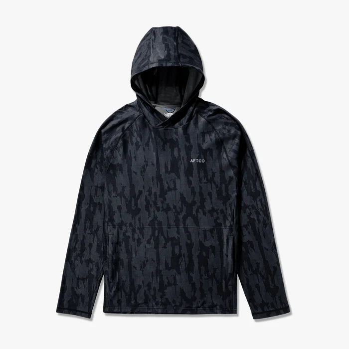 Sudadera con Capucha Aftco Coastal Layer Camo Hoodie - Black Current Camo