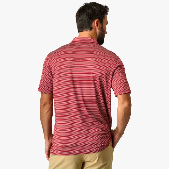 Playera Aftco Link SS Performance Polo - Crimson