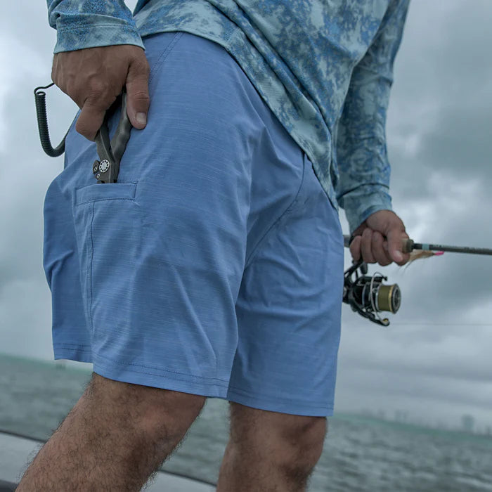 Short Aftco 365 Hybrid Chino Fishing Shorts - Bering Sea