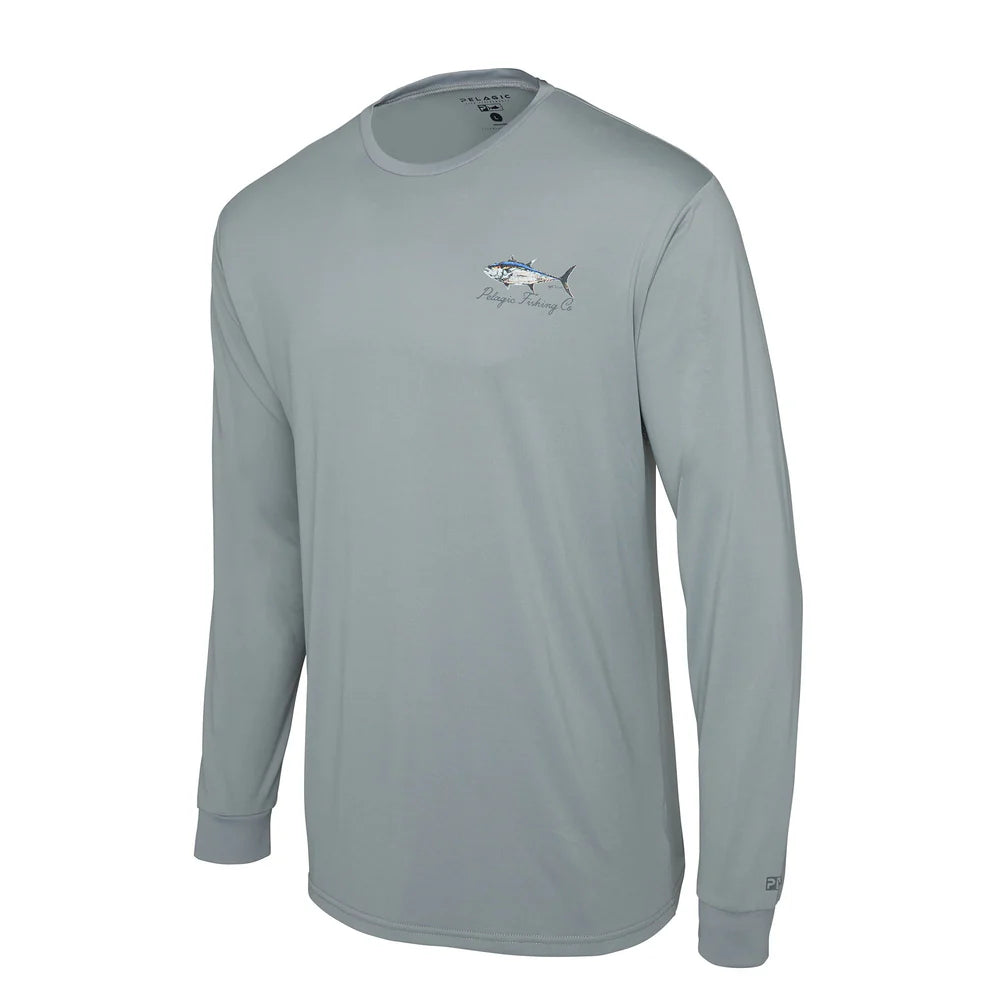 Playera Pelagic AquaTek Hooded Goione BFT - Gray