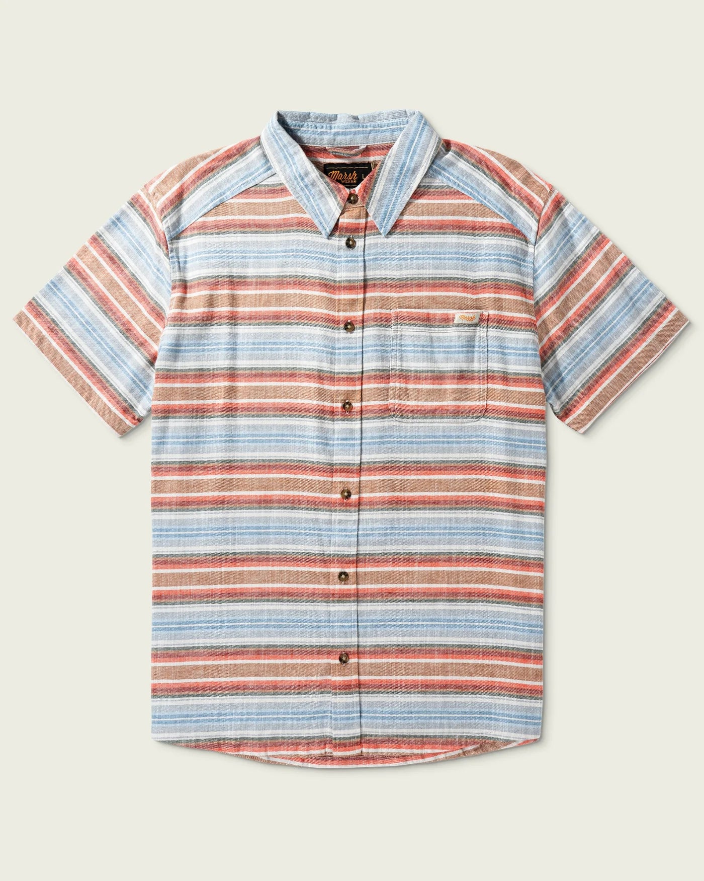 Camisa Marsh Wear Style MWW1023 Layday Shortsleeve Button Up - Spicy Orange