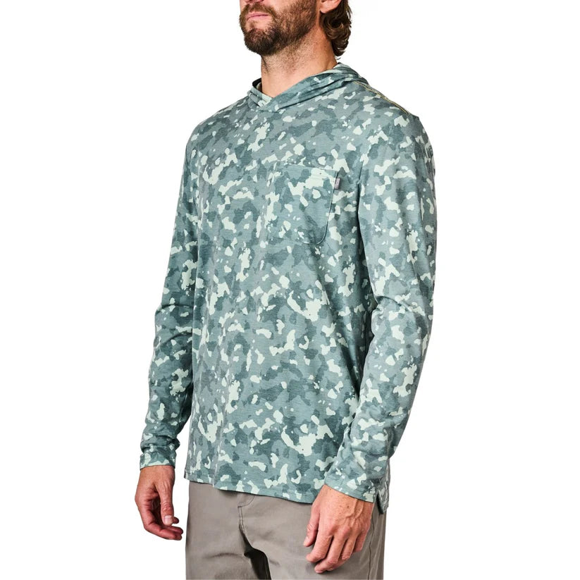 Playera Marsh Wear Buxton Tech Hoodie - Lily Pad Foxhole Camo