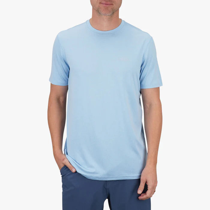 Playera Samurai SS Performance Shirt - Airy Blue Heather