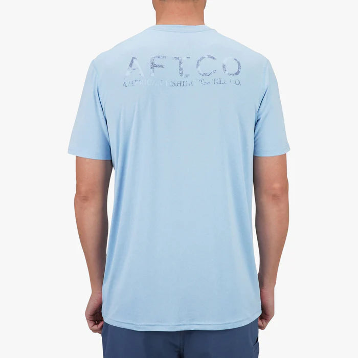 Playera Samurai SS Performance Shirt - Airy Blue Heather