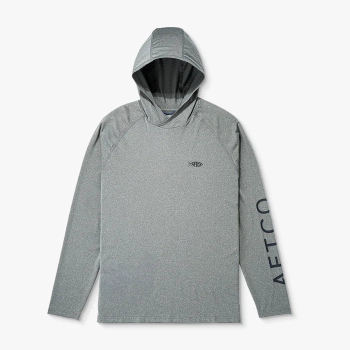 Playera AFTCO Samurai Sun Protection Hoodie Shirt - Steel Heather