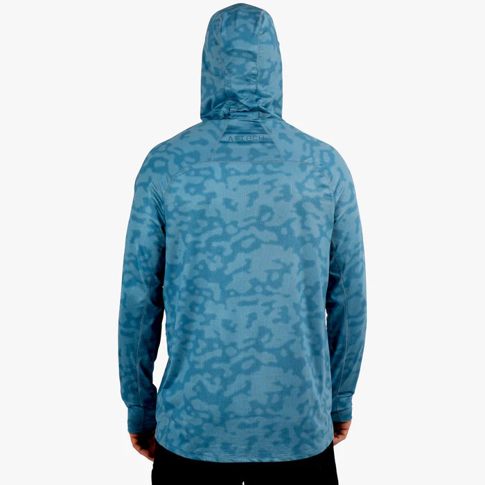 Playera AFTCO Adapt Phase Change Performance Shirt -Blue Upwell Camo