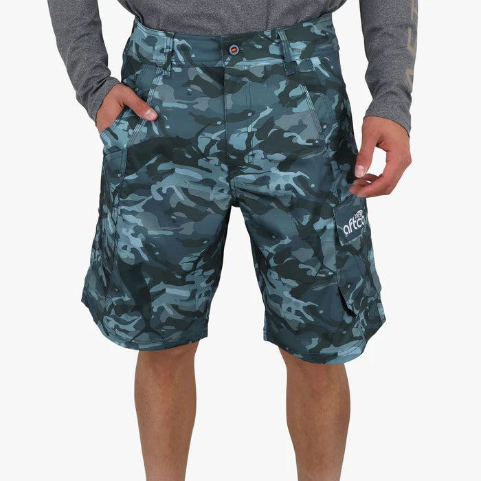 Short Aftco Tactical Fishing Shorts -  Blue Camo