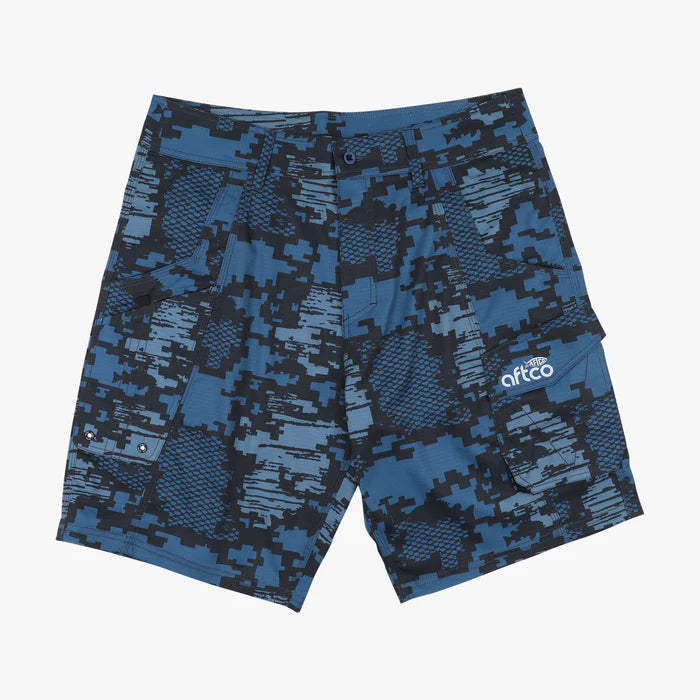 Short Aftco Tactical Fishing Shorts - Navy Digi Camo