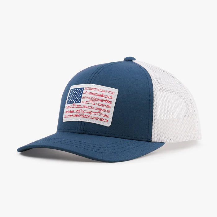 Gorra AFTCO Wavy Trucker Hat - Navy