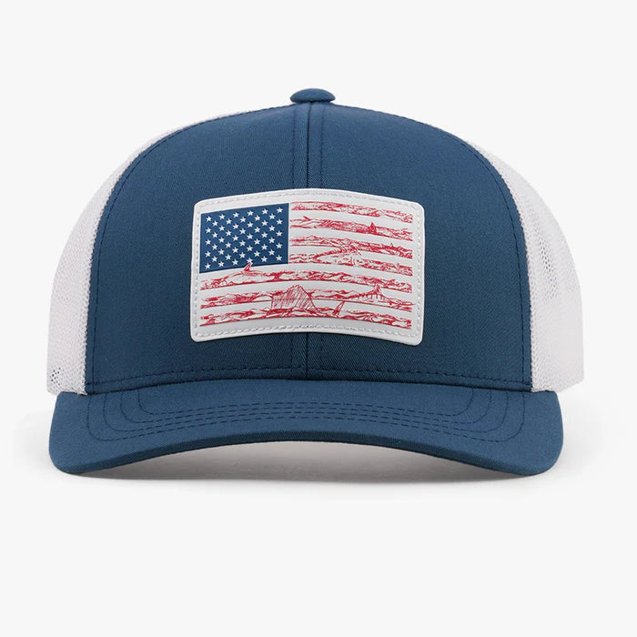 Gorra AFTCO Wavy Trucker Hat - Navy