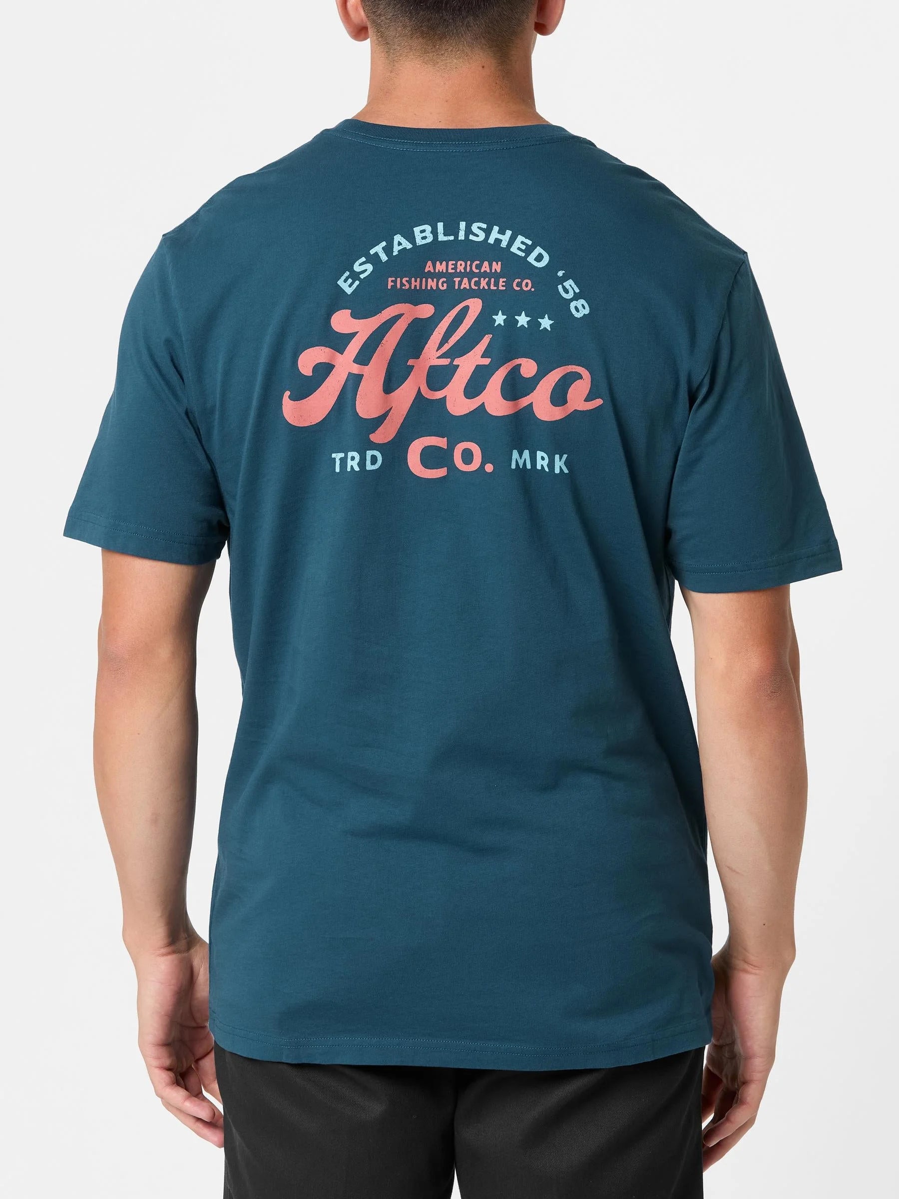 Playera Aftco Wordmark - Naval
