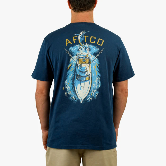 Playera Aftco Top View SS T-Shirt - Naval