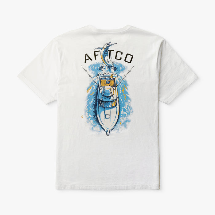 Playera Aftco Top View SS T-Shirt - White
