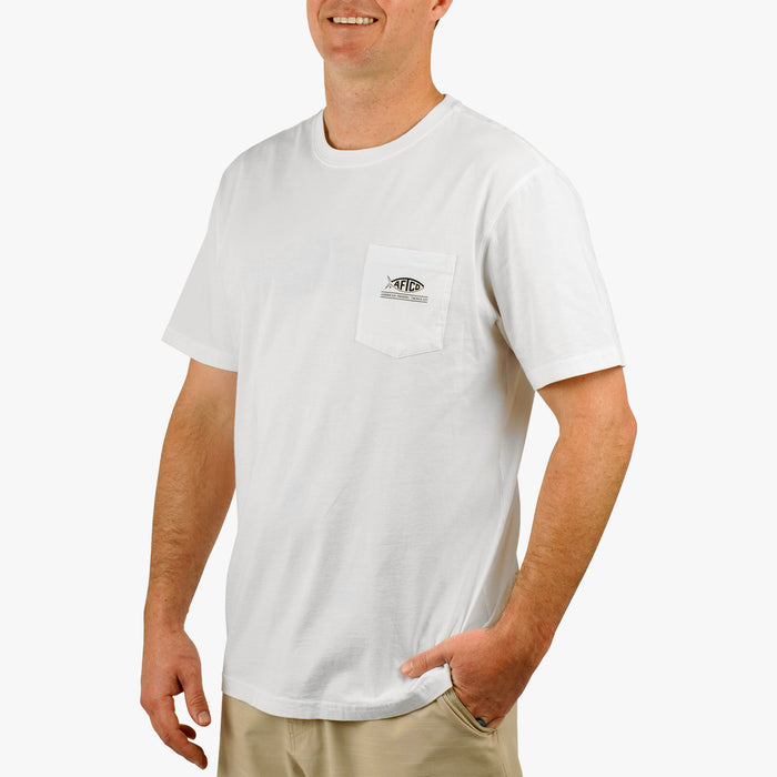 Playera Aftco Top View SS T-Shirt - White