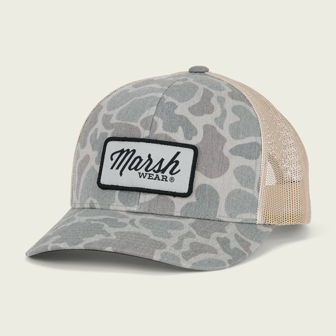 Gorra Marsh Wear Script Trucker Hat - Dark Green Mallard Camo
