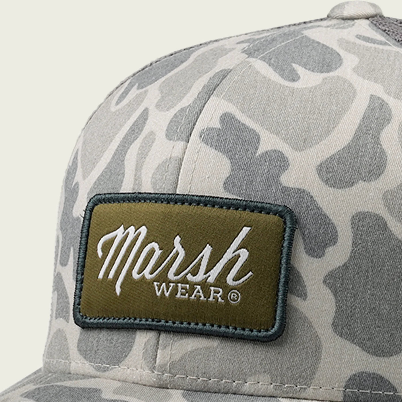 Gorra Marsh Wear Script Trucker Hat - Mallard Camo Stone