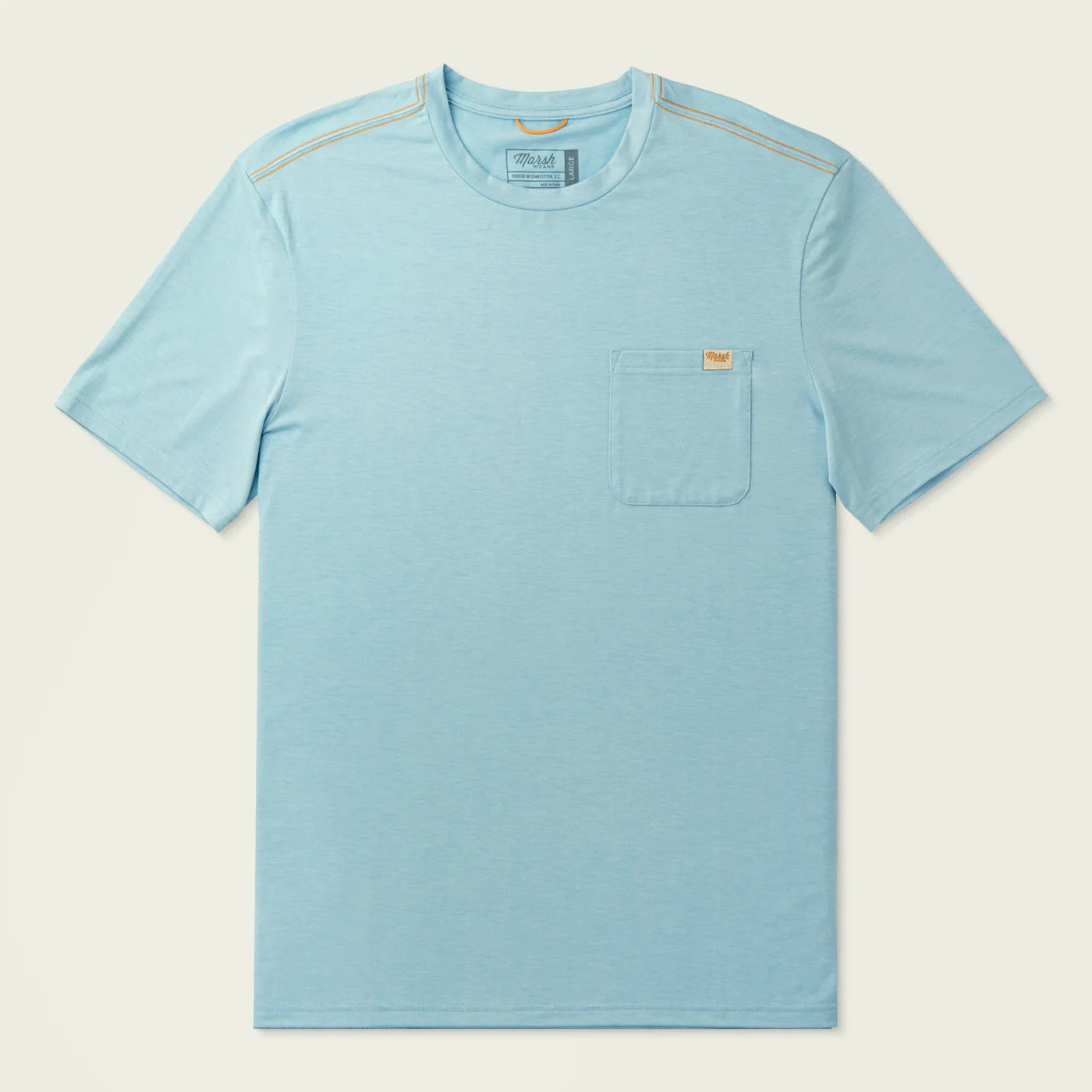 Playera Marsh Wear Buxton Tech Tee - Cloud Heather