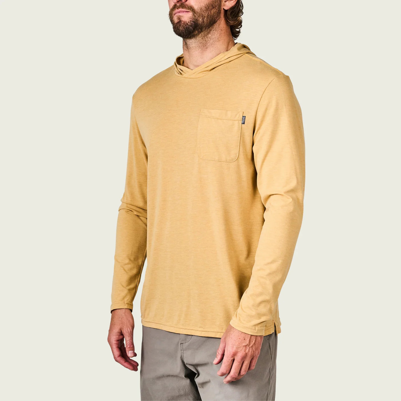 Playera Marsh Wear Buxton Tech Hoodie - Wheat Heather