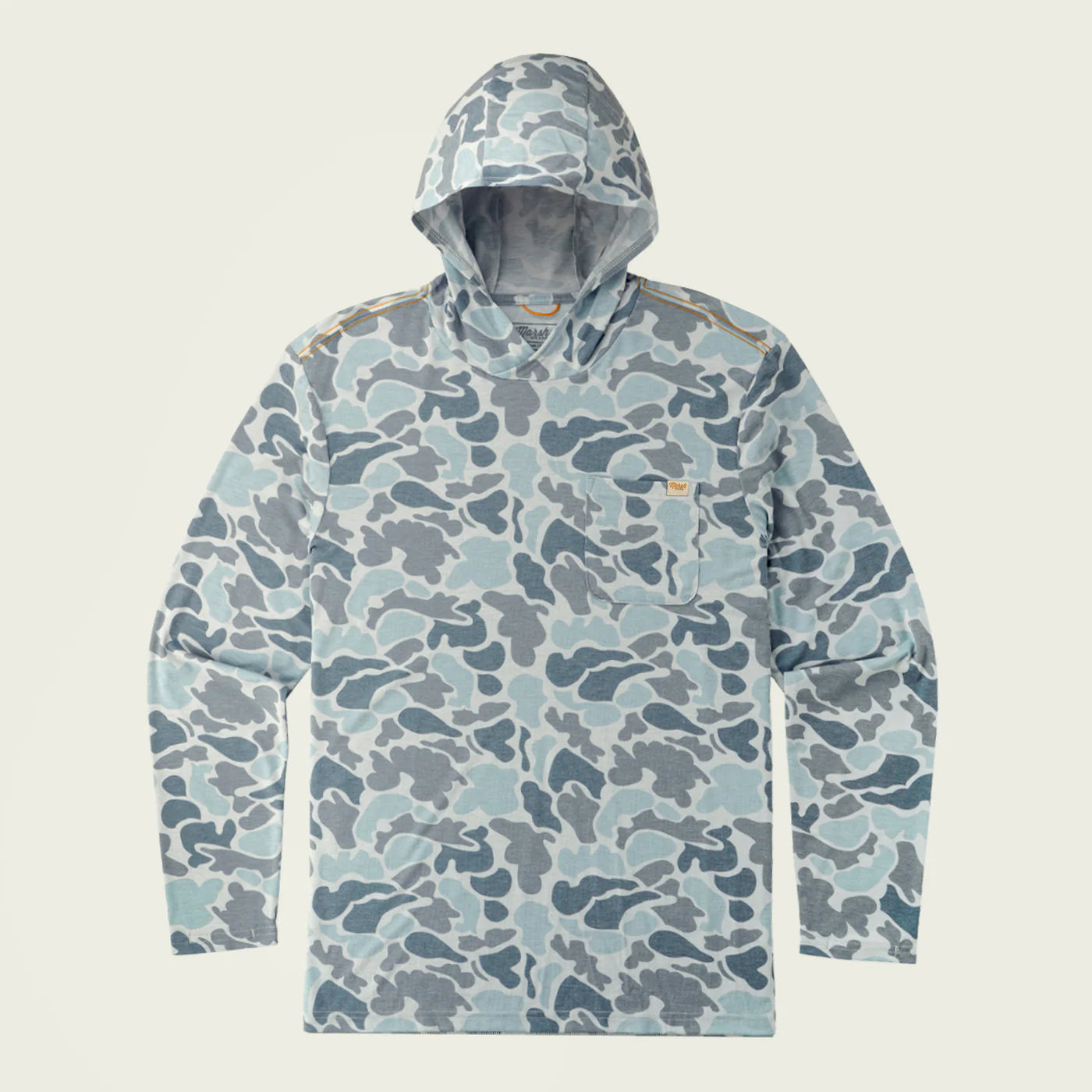 Playera Marsh Wear Buxton Tech Hoodie - Silver Mallard Camo