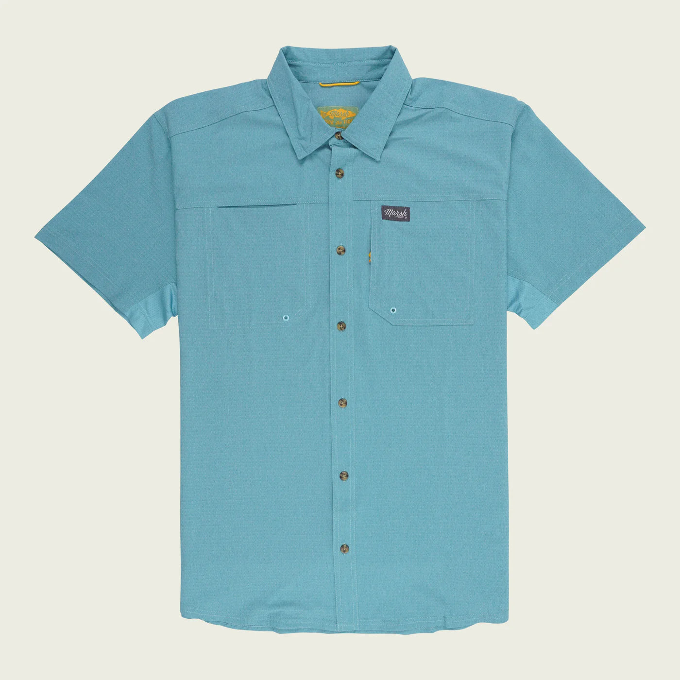 Camisa Marsh Wear Style MWW1015 Lenwood Tech Shortsleeve Shirt - Botany Bay