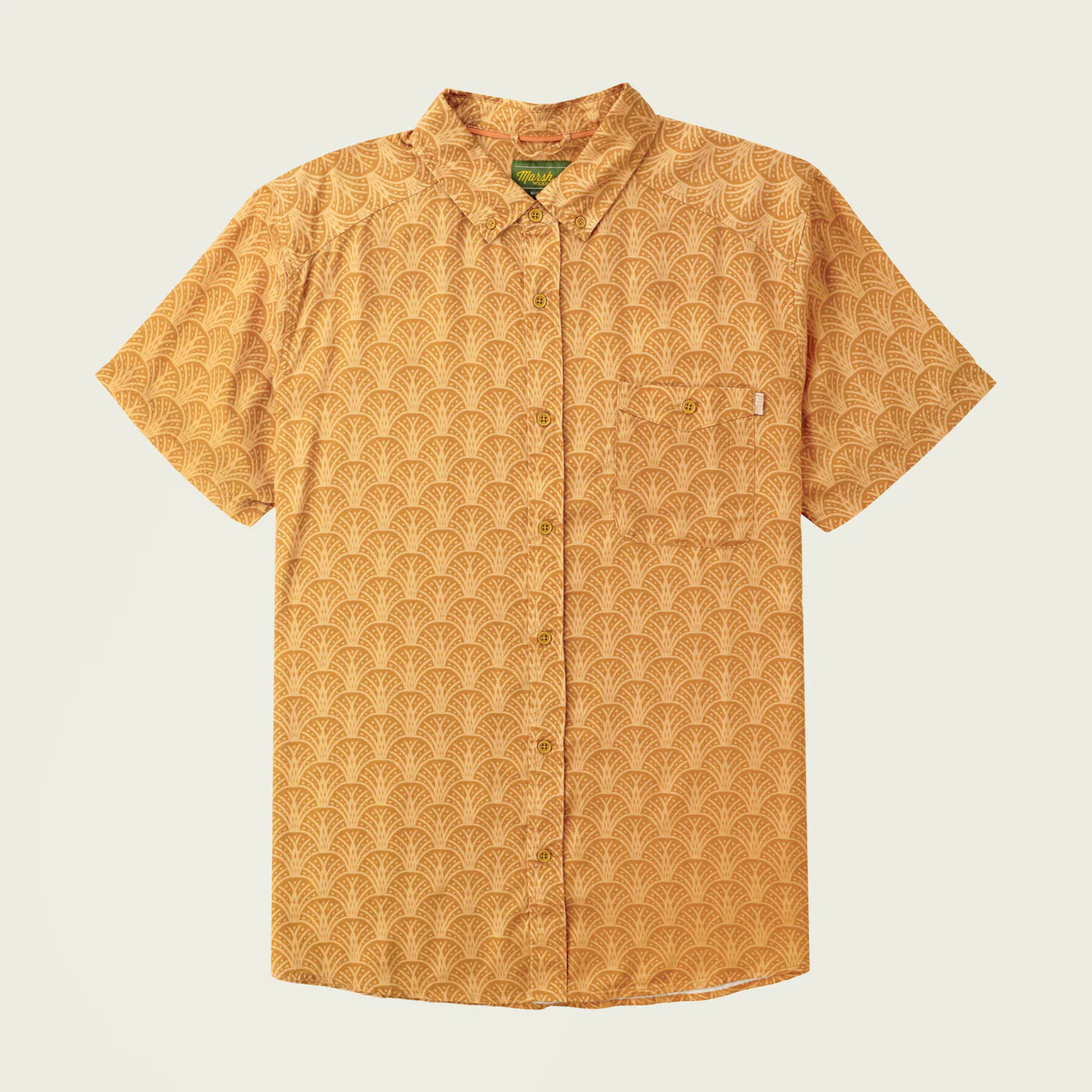 Camisa Marsh Wear Hagood Shortsleeve Shirt - Harvest Gold