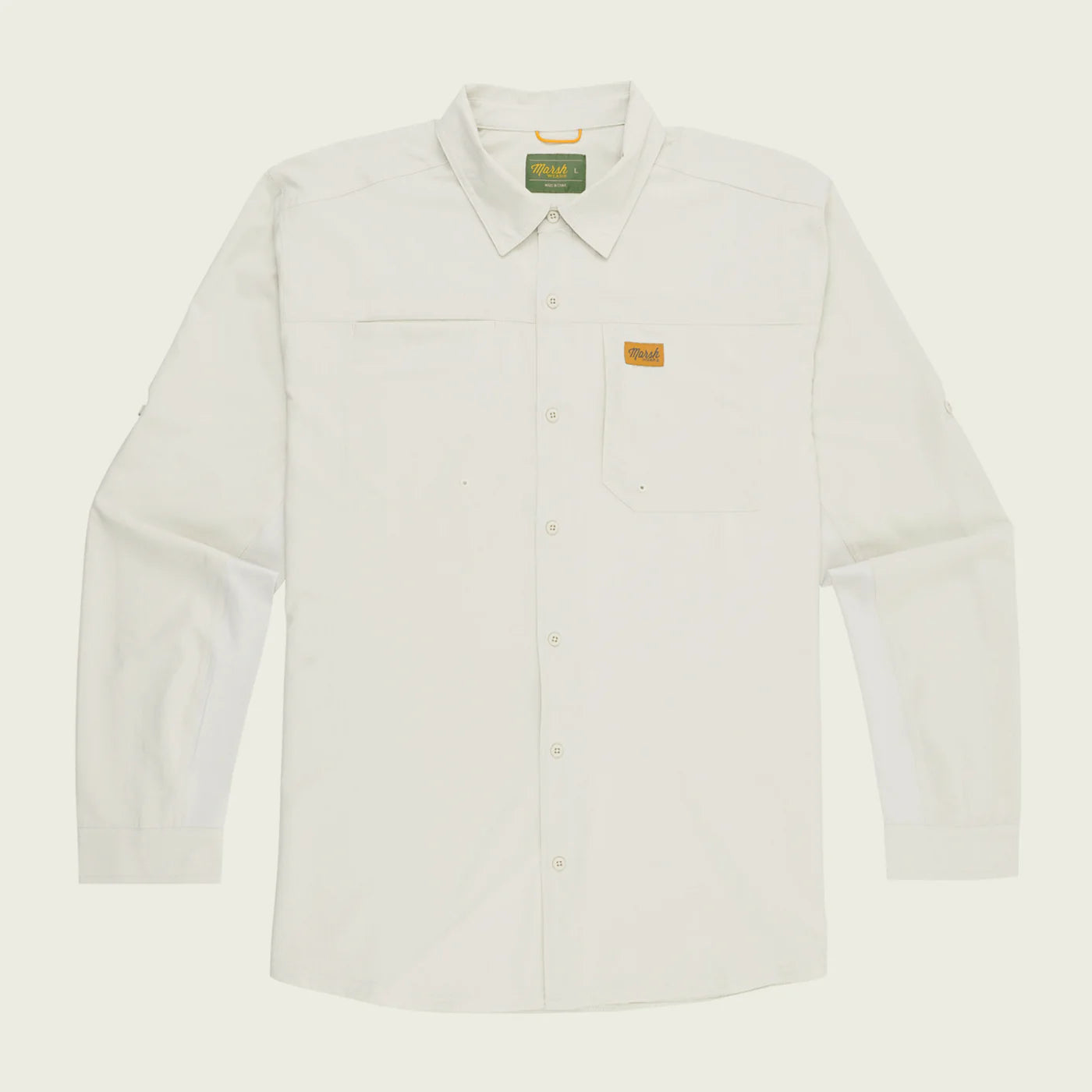 Camisa Marsh Wear Lenwood Tech Longsleeve Shirt - Stone