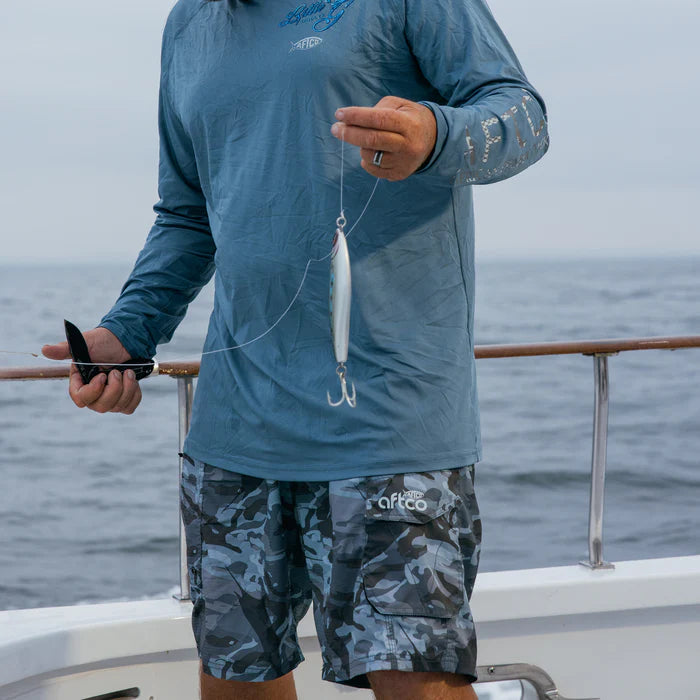 Short Aftco Tactical Fishing Shorts -  Blue Camo