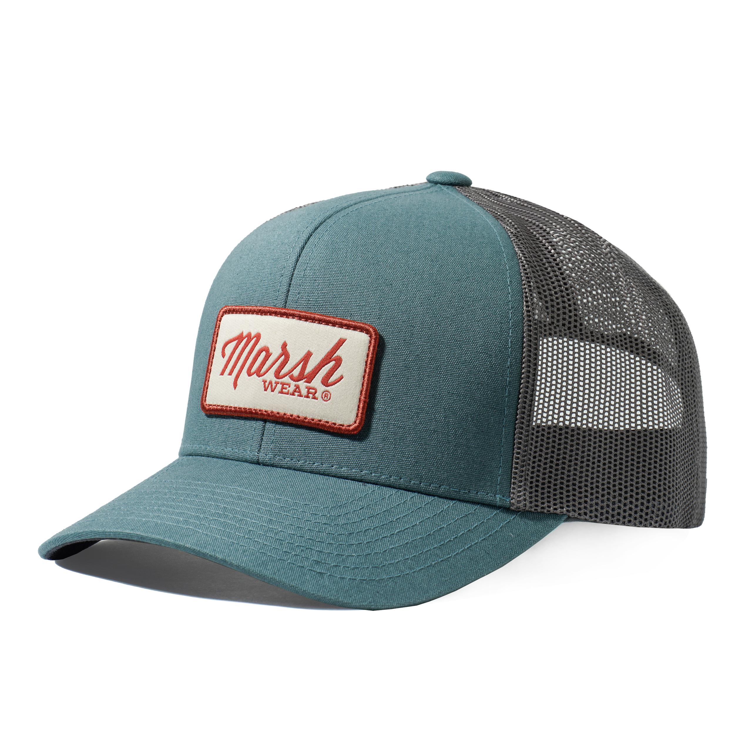 Gorra Marsh Wear Script Trucker - Niagara Mist