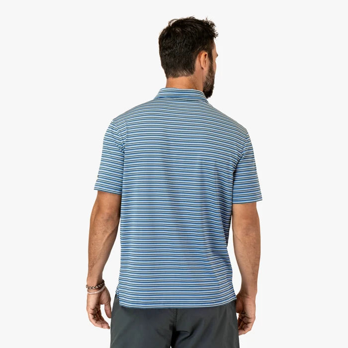 Playera Aftco Link SS Performance Polo - Stargazer Blue