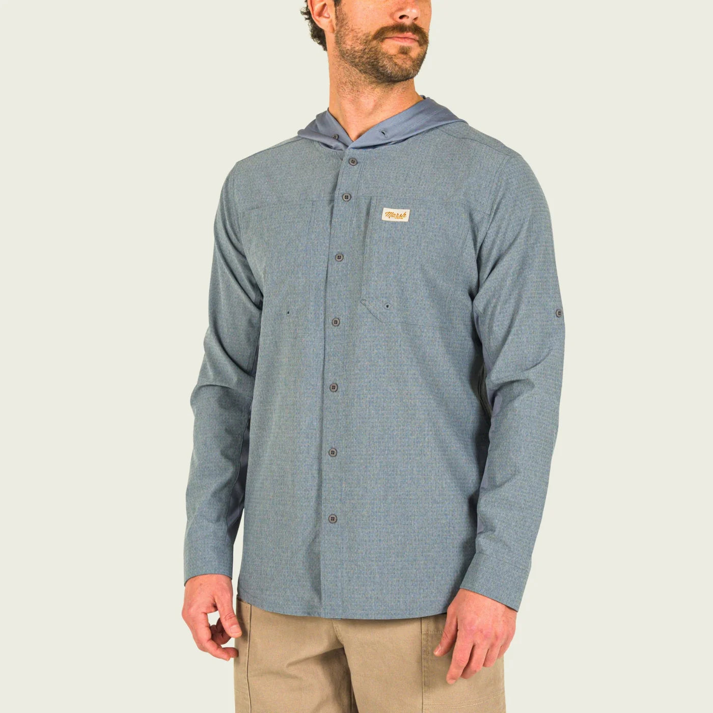 Camisa Marsh Wear MWW3001 Lenwood Tech Hoodie - Steel
