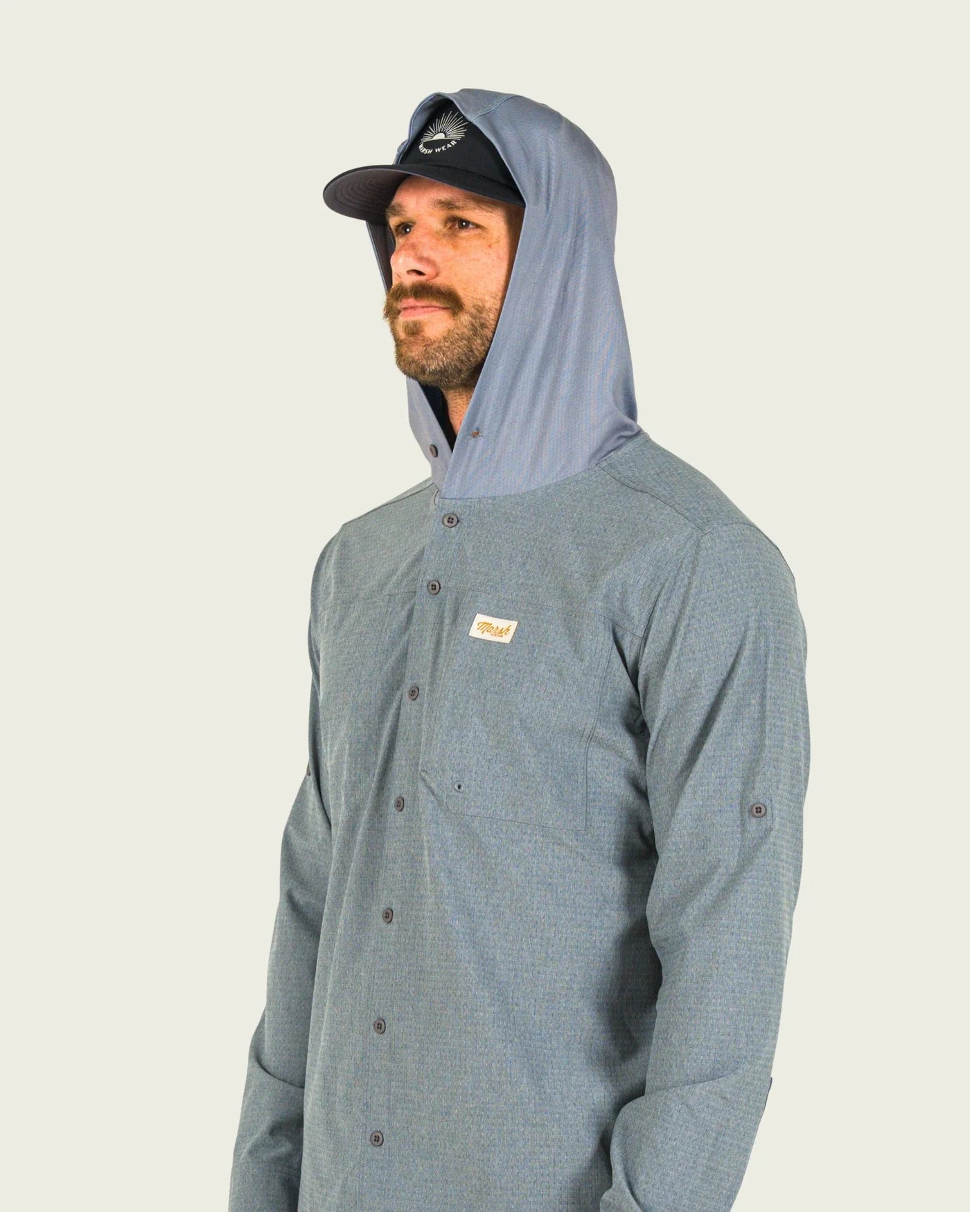 Camisa Marsh Wear MWW3001 Lenwood Tech Hoodie - Steel