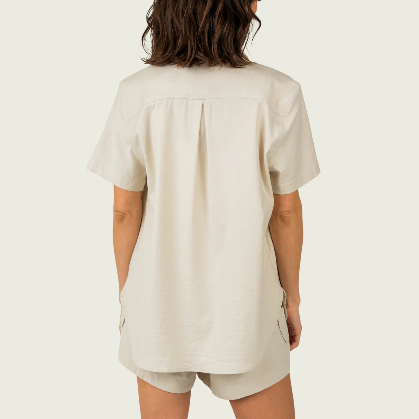 Camisa Marsh Wear Women's Style WWW1002 Lowtide Linen - Stone
