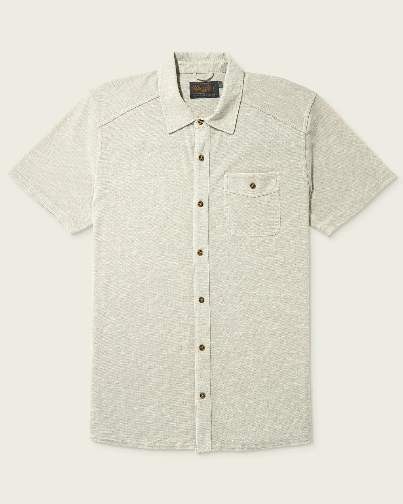 Camisa Marsh Wear Style MWK1012 Coffin Point - Stone Heather