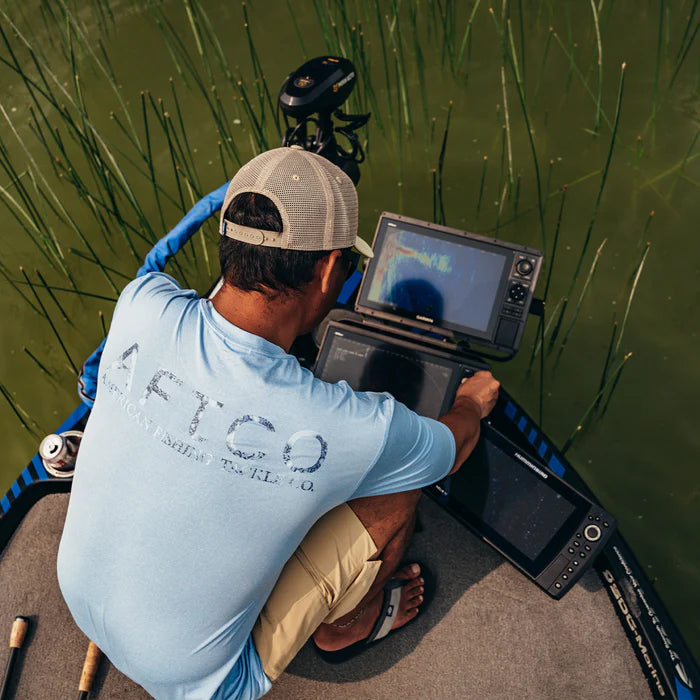 Playera Samurai SS Performance Shirt - Airy Blue Heather