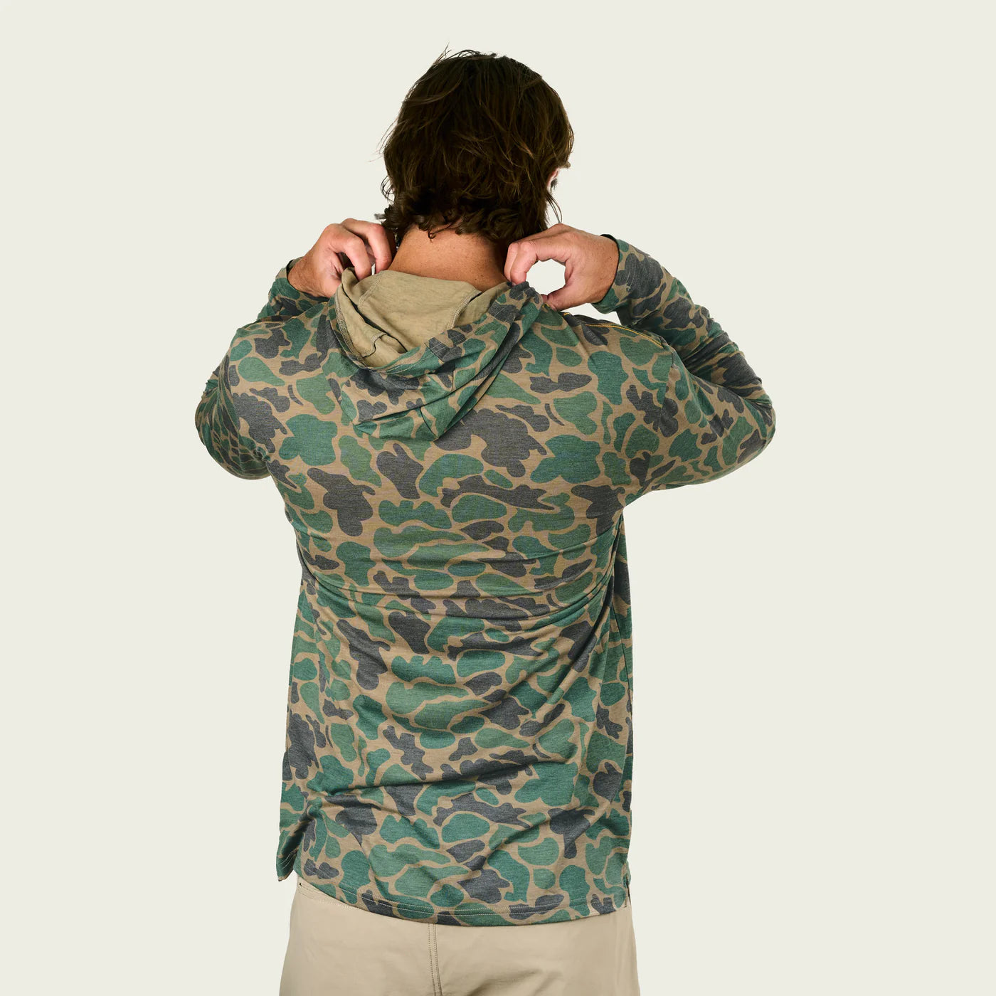 Playera Marsh Wear Buxton Tech Hoodie - Green Mallard Camo